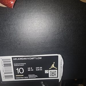 Jordan Air 11 CMFT Low Black Anthracite